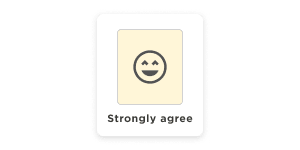 smiley-face-emoji, strongly-agree-response