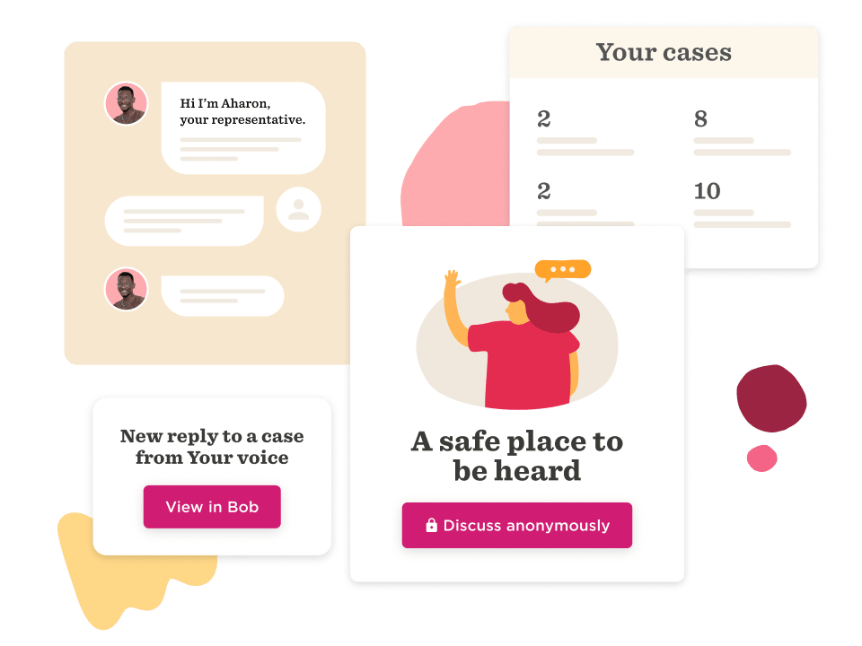 chat interface, case management system