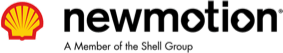 newmotion, Shell Group logo with tagline, representing electric vehicle charging solutions and sustainability.