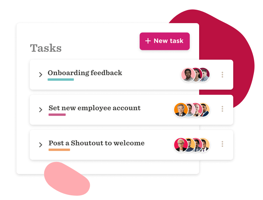 tasks, employee onboarding