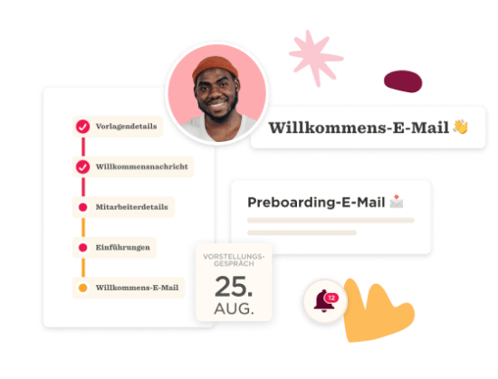 willkommens-email, preboarding-information